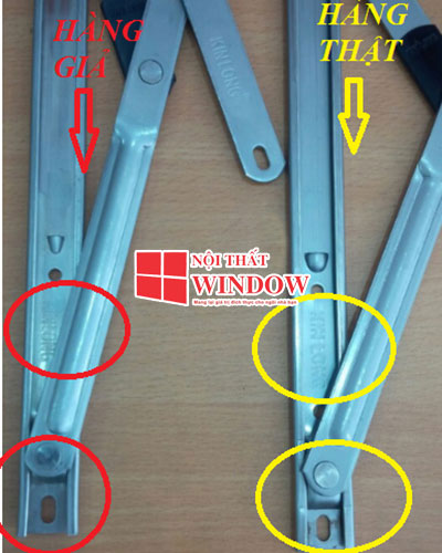 Bản lề chữ A sử dụng cho cửa sổ mở quay và mở hất